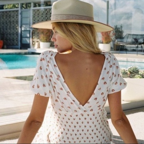 With Jean Mae Dress With Floral Pattern 